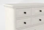 Sophia II California King Upholstered Panel 3 Piece Bedroom Set With Kincaid Chest Of Drawers + Open Nightstand - Detail