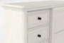 Sophia II 5 Piece King Upholstered Storage Bedroom Set With Kincaid Dresser, Mirror, Wardrobe + Open Nightstand - Detail