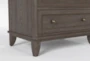 Sophia II Queen Upholstered Storage 3 Piece Bedroom Set With 2 Candice II 3-Drawer Nightstands - Detail