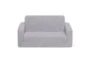 Ari Grey Flip Out Sherpa Sofa - Front