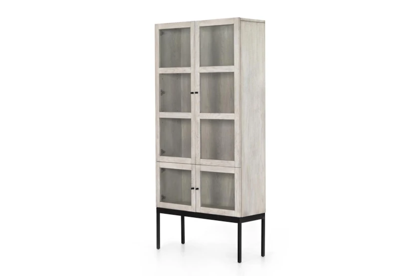 Vintage White Oak Cabinet - 360
