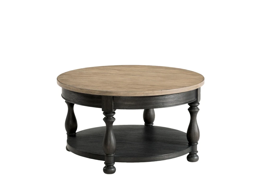Whitaker Round Coffee Table With Storage