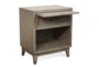 Sienna Grey 28" 1-Drawer Nightstand With USB - Detail