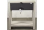 Lucia Grey 29" 1-Drawer Nightstand With USB - Back