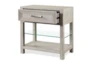 Lucia Grey 29" 1-Drawer Nightstand With USB - Detail