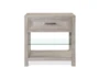 Lucia Grey 29" 1-Drawer Nightstand With USB - Front