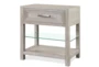 Lucia Grey 29" 1-Drawer Nightstand With USB - Signature