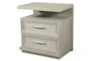 Lucia Grey 29" 2-Drawer Nightstand With USB - Signature
