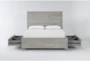 Rowan Mineral Queen Wood Platform Bed With Storage - Front
