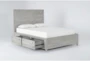 Rowan Mineral California King Wood Platform Bed With Storage - Side