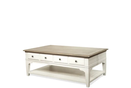 Kira Two-Tone Large Coffee Table With Storage