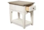 Kira Two-Tone Chairside Table - Detail