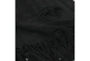 50X70 Black Cotton Striped Throw With Self Tassel Edge - Detail
