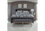 Lilith Grey California King Upholstered Panel Bed - Room
