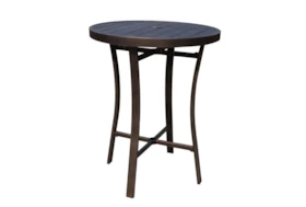 Bedford Bronze Outdoor 32" Round Bar Table