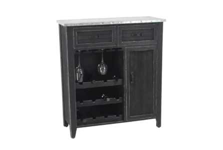 Black Wood Bar Cabinet