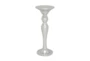 14X36 Silver Ceramic Pedestal Table - Signature