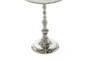 21" Silver Aluminum Pedestal Table - Detail