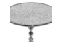 21" Silver Aluminum Pedestal Table - Detail