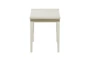 19X17 White Wood Stool - Material