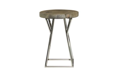 18X25 Brown Stainless Steel Accent Table