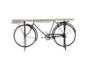 Black Metal Bicycle Console Table - Back