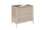 32X32 Beige Wood Cabinet - Front