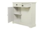 40X36 Cream Wood Cabinet With 2 Doors + 2 Drawers - Material