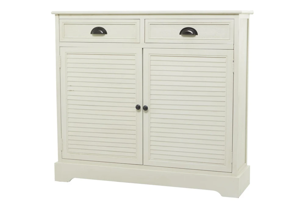 40X36 Cream Wood Cabinet With 2 Doors + 2 Drawers