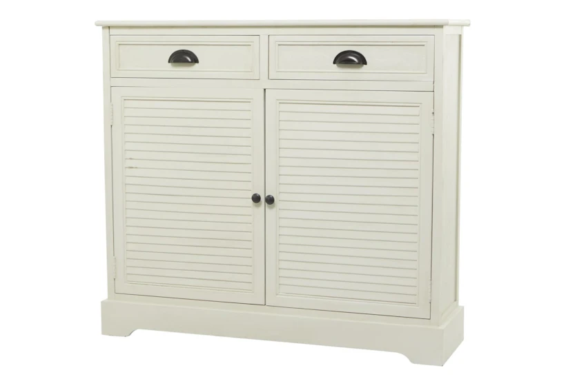 40X36 Cream Wood Cabinet With 2 Doors + 2 Drawers - 360