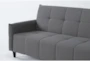Novara 79" Grey Convertible Sofa - Detail