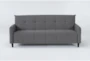 Novara 79" Grey Convertible Sofa - Signature