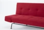 Savona 76" Red Convertible Sofa - Detail