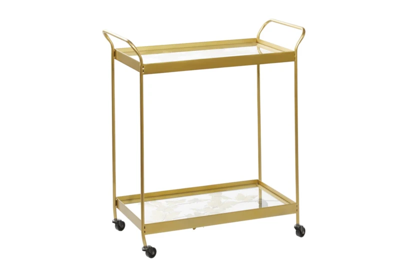 Gold Metal Bar Cart - 360