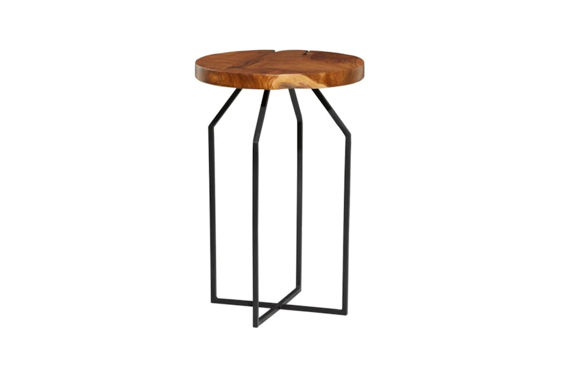16X24 Brown Iron Accent Table - 360