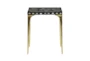 16X20 Gold Wood Accent Table - Back