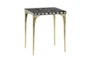 16X20 Gold Wood Accent Table - Front
