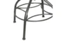 41" Beige Iron Bar Stool With Back - Detail