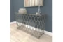 Silver Iron Console Table - Room