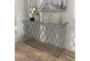 Silver Iron Console Table - Room