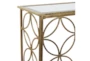 47X32 Gold Iron Console Table - Detail