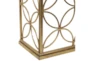47X32 Gold Iron Console Table - Detail