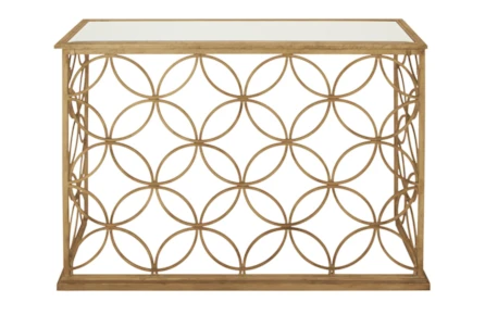 Gold Glass Console Sofa Tables