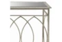 54X32 Gold Iron Console Table - Detail
