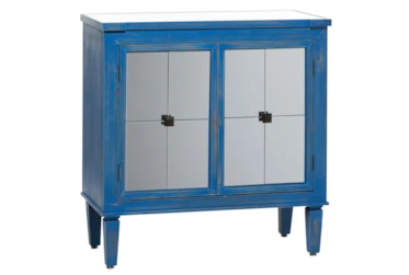 Blue Wood Cabinet