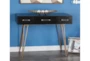 42X31 Black Wood Console Table - Room