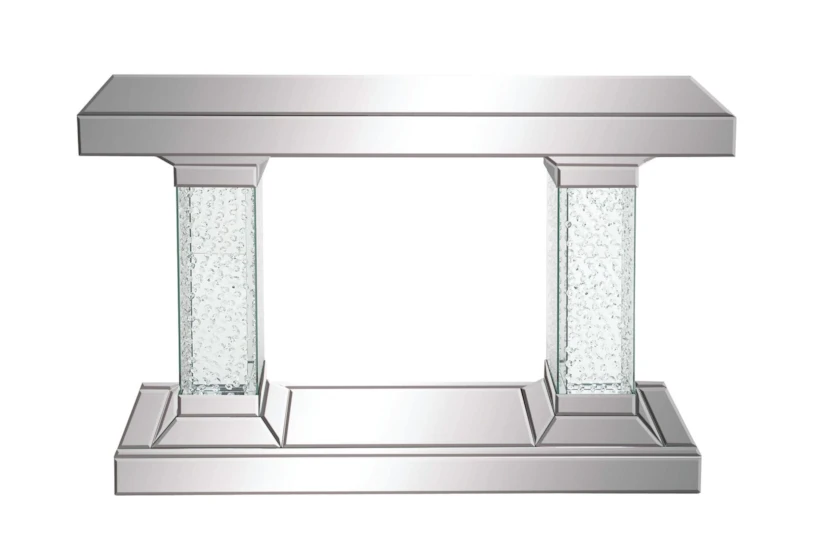 42X31 Clear Wood Console Table - 360