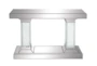 42X31 Clear Wood Console Table - Signature