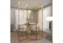 60X79 Gold Iron Room Divider Screen - Room