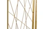60X79 Gold Iron Room Divider Screen - Detail